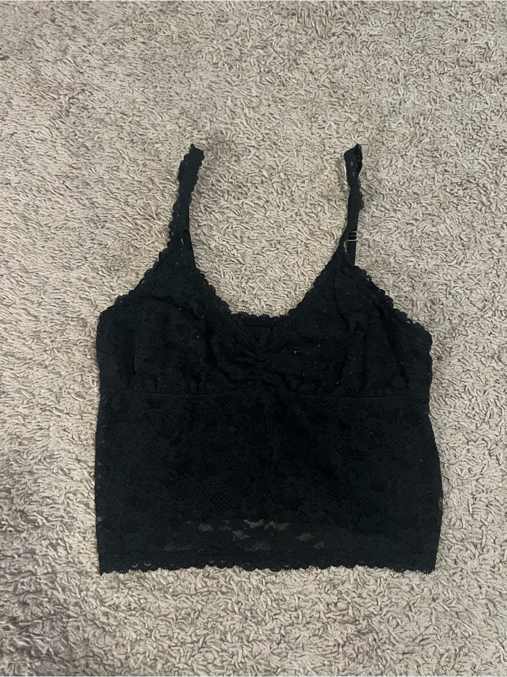 Aerie Black Lace Bralette Tank Top